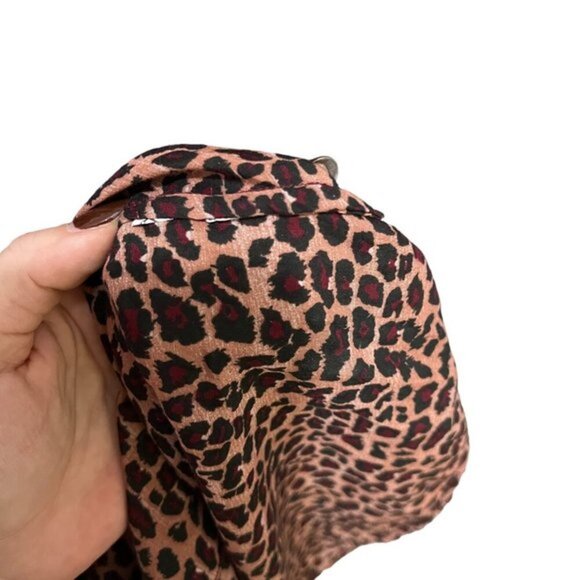 Maison Scotch Createurs de Vetements Animal Print Button Front Shirt SZ 3 - Picture 5 of 8